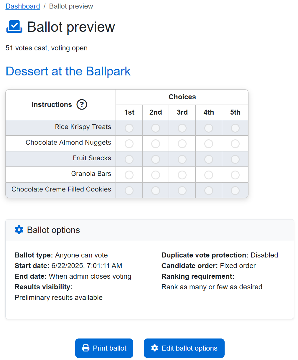 Ballot preview screenshot