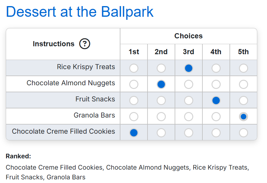 New compact ballot design screenshot